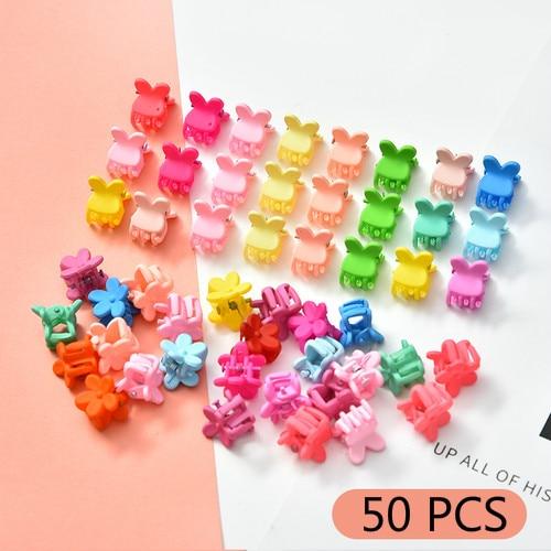 10/20/30/50 Pcs/Bag Cute Girls Women Flower Crown Animals Baby Hair Claws Children Hairpins Hair Clips Kid Hair Accessories Set
