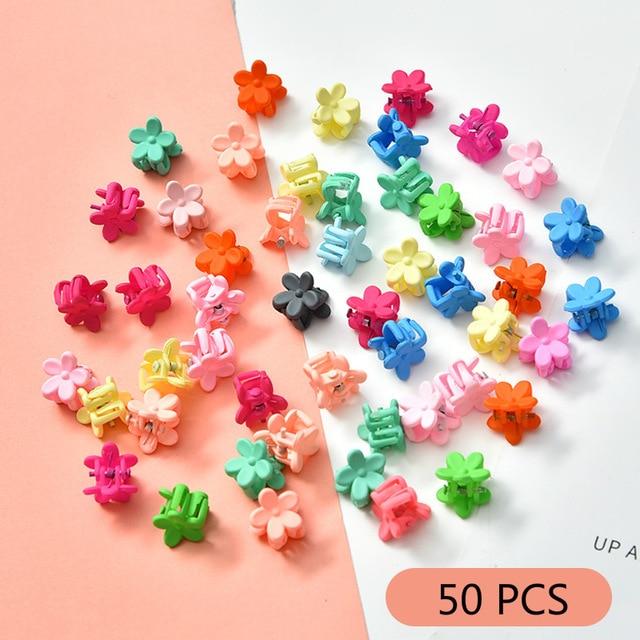 10/20/30/50 Pcs/Bag Cute Girls Women Flower Crown Animals Baby Hair Claws Children Hairpins Hair Clips Kid Hair Accessories Set
