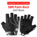 ROCKBROS Cycling Bike Gloves Half Finger Shockproof Breathable MTB Mountain Bicycle Sports Gloves Men Women Cycling Equipment