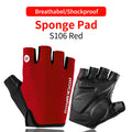 ROCKBROS Cycling Bike Gloves Half Finger Shockproof Breathable MTB Mountain Bicycle Sports Gloves Men Women Cycling Equipment