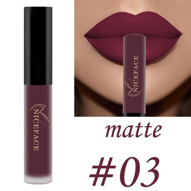 25 color matte liquid lipstick nude lip gloss makeup high pigment lip gloss waterproof lasting moisturizing cosmetics