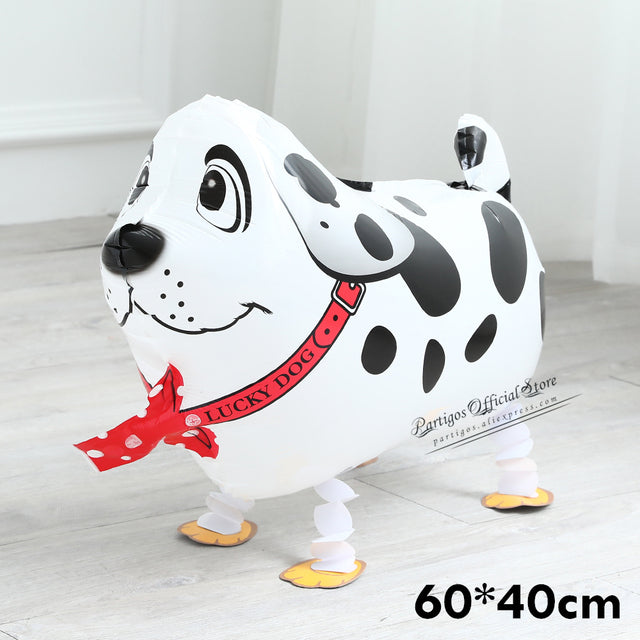 Mixes Walking Animal HELIUM Balloons Cute Cat Dog Panda Dinosaur Tiger pet air Ballons birthday party decorations kids and adult