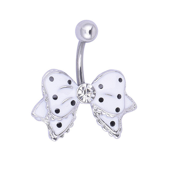 14G 316L surgical steel bar Nickel-free Retail Snake belly button ring fashion lizard lady body piercing navel belly jewelry