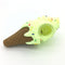 Silicone Smoking Pipe Smoke Pipe Pink Funny Ice Cream Pipe with Clean Cover and Decorative Bowl Interior