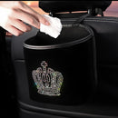Luxury Diamond Rhinestone Car Storage Bag Organizer Seat Back Holder Multi-Pockets Car Backseat Stowing Tidying for Women