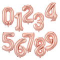 Giant Size 40&42 Inch Blue/Pink Big Number Foil Balloons 0-9 Birthday Wedding Engagement Party Decor Globos Kids Ball Supplies