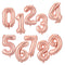 Giant Size 40&42 Inch Blue/Pink Big Number Foil Balloons 0-9 Birthday Wedding Engagement Party Decor Globos Kids Ball Supplies