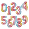 Giant Size 40&42 Inch Blue/Pink Big Number Foil Balloons 0-9 Birthday Wedding Engagement Party Decor Globos Kids Ball Supplies