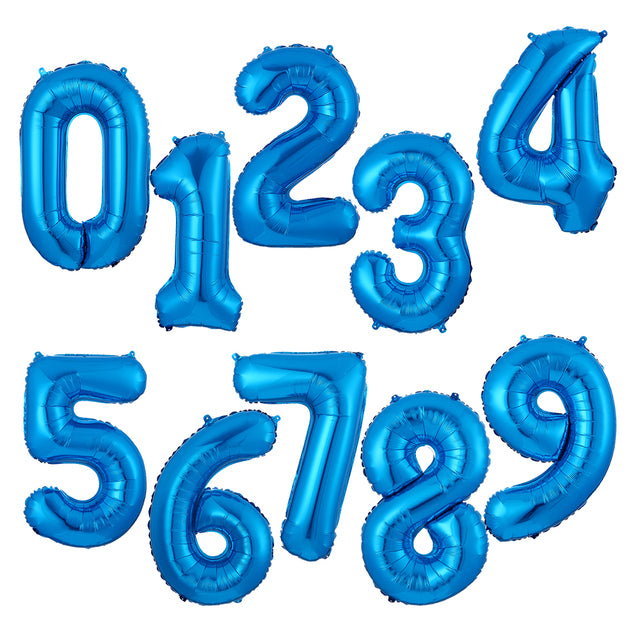 Giant Size 40&42 Inch Blue/Pink Big Number Foil Balloons 0-9 Birthday Wedding Engagement Party Decor Globos Kids Ball Supplies