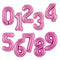 Giant Size 40&42 Inch Blue/Pink Big Number Foil Balloons 0-9 Birthday Wedding Engagement Party Decor Globos Kids Ball Supplies