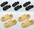 5Pais/Lot Women Socks Short Cotton Aesthetic Novelty Dot Sweet Boat Socks Chaussette Femme Skarpety Kobieta Ankle Sock Woman