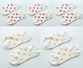5Pais/Lot Women Socks Short Cotton Aesthetic Novelty Dot Sweet Boat Socks Chaussette Femme Skarpety Kobieta Ankle Sock Woman