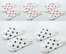 5Pais/Lot Women Socks Short Cotton Aesthetic Novelty Dot Sweet Boat Socks Chaussette Femme Skarpety Kobieta Ankle Sock Woman