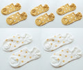 5Pais/Lot Women Socks Short Cotton Aesthetic Novelty Dot Sweet Boat Socks Chaussette Femme Skarpety Kobieta Ankle Sock Woman