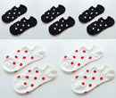 5Pais/Lot Women Socks Short Cotton Aesthetic Novelty Dot Sweet Boat Socks Chaussette Femme Skarpety Kobieta Ankle Sock Woman