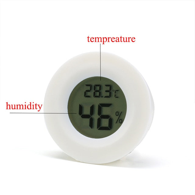 Mini Digital Humidity Meter Thermometer Hygrometer Sensor Gauge LCD Temperature Refrigerator Aquarium Monitoring Display Indoor