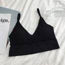 Women Sexy Crop Tops Bra Tube Top Female Streetwear Sleeveless Seamless Sports Bra Crop Camis Top Tee Bandeau Top Basic Tank