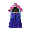 MUABABY Anna Elsa Dress Up Fancy Clothes for Girl Floral Birthday Party Gown Children Kids Snowflake Halloween Princess Costume