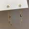 2020 New Korean Crystal Trendy Exquisite Star Moon Long Tassel Dangle Earrings For Women Temperament Crystal Pendant Jewelry