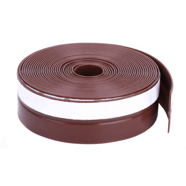 1m 25mm/35mm/45mm Self Adhesive Seal Strip Silicone Door Window Draught Dustproof Weatherstrip For Home