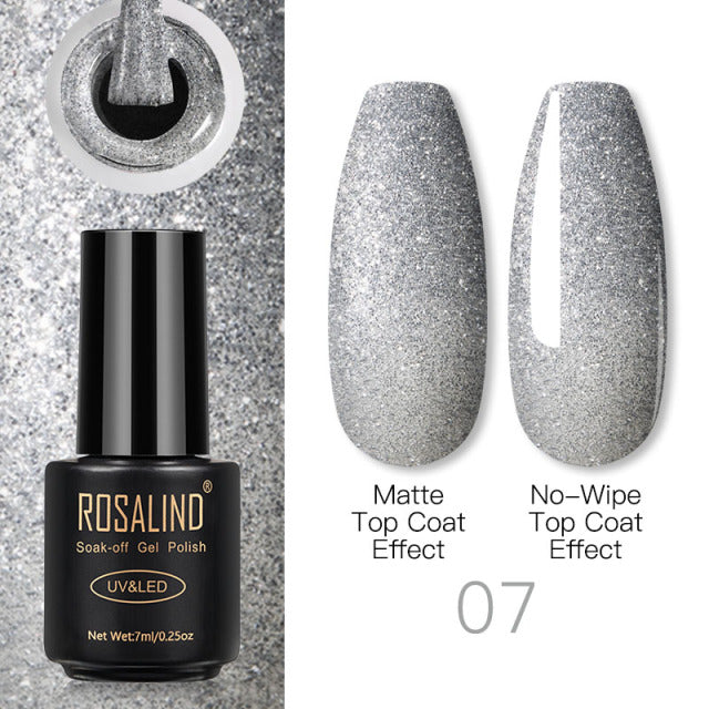 ROSALIND Nail Gel Polish Lamp Gel Polish For Nails Art Manicure With Matt Base Top Coat For Semi Permanant Varnishes Gellak