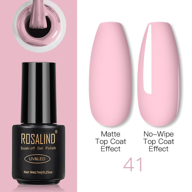 ROSALIND Nail Gel Polish Lamp Gel Polish For Nails Art Manicure With Matt Base Top Coat For Semi Permanant Varnishes Gellak