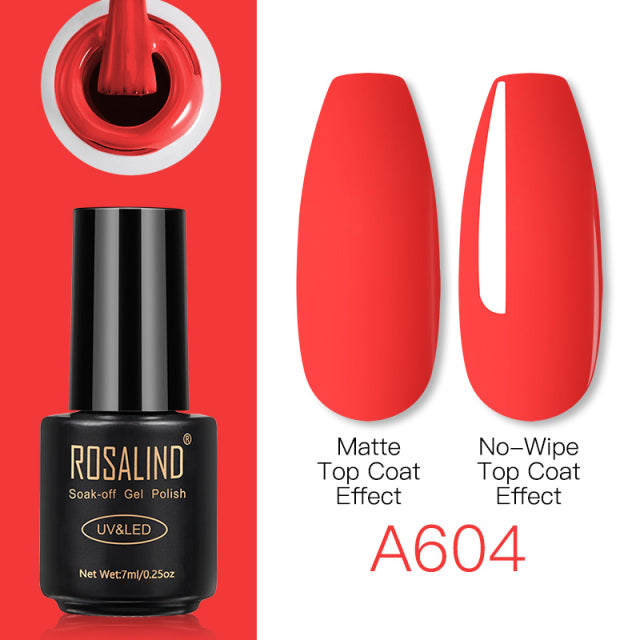ROSALIND Nail Gel Polish Lamp Gel Polish For Nails Art Manicure With Matt Base Top Coat For Semi Permanant Varnishes Gellak