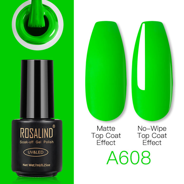 ROSALIND Nail Gel Polish Lamp Gel Polish For Nails Art Manicure With Matt Base Top Coat For Semi Permanant Varnishes Gellak