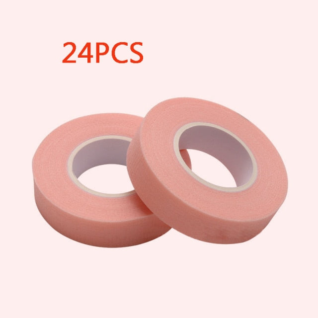 Eyelash Extension Green Tape Sticker Isolation With Holes Breathable Sensitive Resistant Non-woven Patches Eye Pads Makeup Tool