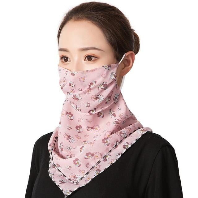 2020 new Bandana Chiffon scarf Women Brand Summer Wraps Floral fashion Neck Scarves