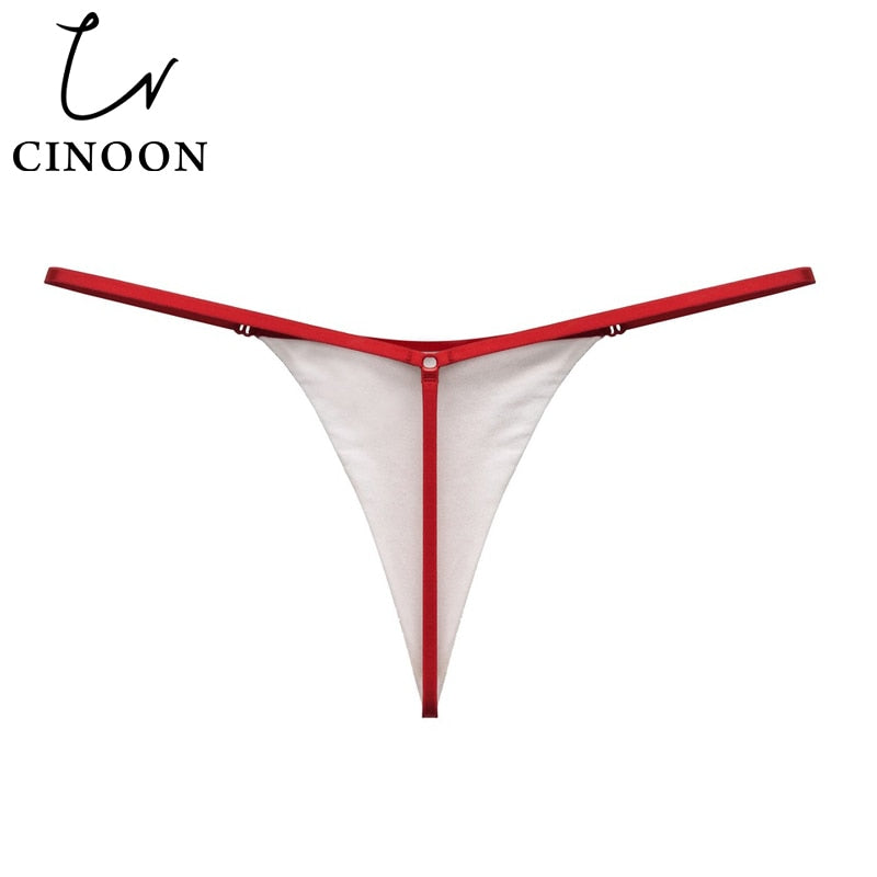 CINOON Hot Sexy Underwear Women Briefs Sexy Low-Waist Thong G string Solid Ladies Panties Fashion Lingerie Breathable Underpants
