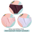 FINETOO Women's Cotton Panties 3Pcs Soft Striped Women Underpants Solid Girls Briefs Sexy Female Lingerie M-XL Comfort Underwear