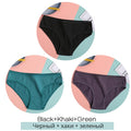 FINETOO Women's Cotton Panties 3Pcs Soft Striped Women Underpants Solid Girls Briefs Sexy Female Lingerie M-XL Comfort Underwear