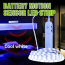 Smart Turn ON OFF PIR Motion Sensor LED strip Battery Light Flexiable adhesive lamp tape For Closet Stairs Kitchen Cabinet Light