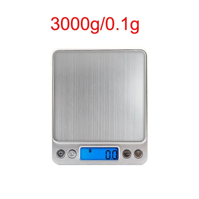 0.01g/0.1g Precision LCD Digital Scales 500g/3000g Mini Electronic Grams Weight Balance Scale for Tea Baking Weighing Scale