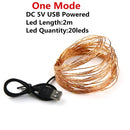 Led String Light 5/10M/20M 50/100/200LED USB 8Mode Remote Control Lights Fairy garlands  Wedding Christmas Holiday Decor lamps