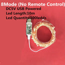 Led String Light 5/10M/20M 50/100/200LED USB 8Mode Remote Control Lights Fairy garlands  Wedding Christmas Holiday Decor lamps