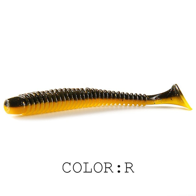 Supercontinent Impact Ring Shad Fishing Lure Soft 63mm 80mm 97mm Plastics Baits Swimbait Jigging Lure Artificial Baits