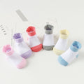 6 Pairs/lot 0 to 5 Years Anti-slip Non Skid Ankle Socks With Grips For Baby Toddler Kids Boys Girls All Seasons Cotton Socks