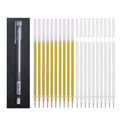 21pcs/set White Marker Pens 0.6mm Waterproof Highlighter Paint Marker Pen Sketch Drawing Art Markers Comic Design Fine Liner Pen