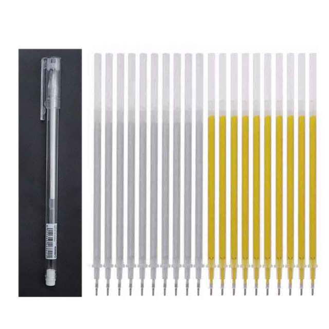 21pcs/set White Marker Pens 0.6mm Waterproof Highlighter Paint Marker Pen Sketch Drawing Art Markers Comic Design Fine Liner Pen