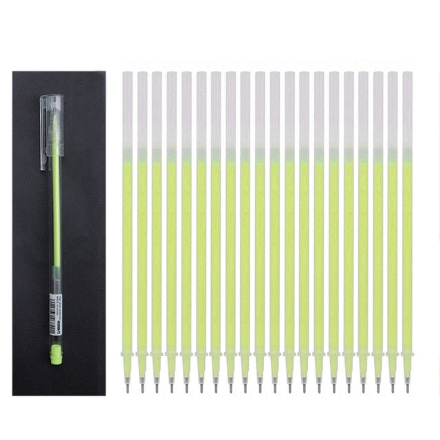 21pcs/set White Marker Pens 0.6mm Waterproof Highlighter Paint Marker Pen Sketch Drawing Art Markers Comic Design Fine Liner Pen