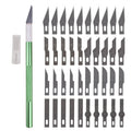 Non-Slip Metal Scalpel Knife Tools Kit Cutter Engraving Craft knives + 40pcs Blades Mobile Phone PCB DIY Repair Hand Tools