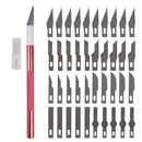 Non-Slip Metal Scalpel Knife Tools Kit Cutter Engraving Craft knives + 40pcs Blades Mobile Phone PCB DIY Repair Hand Tools