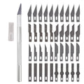 Non-Slip Metal Scalpel Knife Tools Kit Cutter Engraving Craft knives + 40pcs Blades Mobile Phone PCB DIY Repair Hand Tools