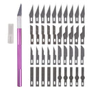 Non-Slip Metal Scalpel Knife Tools Kit Cutter Engraving Craft knives + 40pcs Blades Mobile Phone PCB DIY Repair Hand Tools
