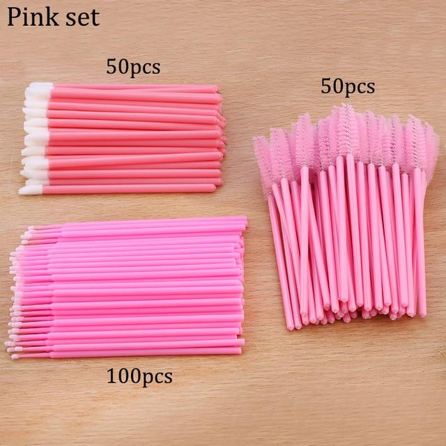 50pcs Disposable Eyelashes brush Individual Lash Removing Cleaning  Mascara Applicator Makeup Brushes For Eyelash Extension Tool