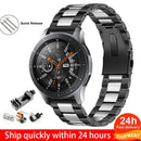 18mm 22mm 20mm 24mm Watch Band Strap For Samsung Galaxy 3 Watch 42 46mm GEAR S3 Active2 Classic quick release Stainless Steel