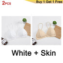 DeRuiLaDy Seamless Soft Bras for Women Underwear Thin Strap Wireless Push Up Bra Backless Comfort Bralette Top Sexy Lingerie