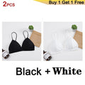 DeRuiLaDy Seamless Soft Bras for Women Underwear Thin Strap Wireless Push Up Bra Backless Comfort Bralette Top Sexy Lingerie